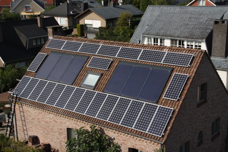 Thermisch inbouw + fotovoltaische opbouw